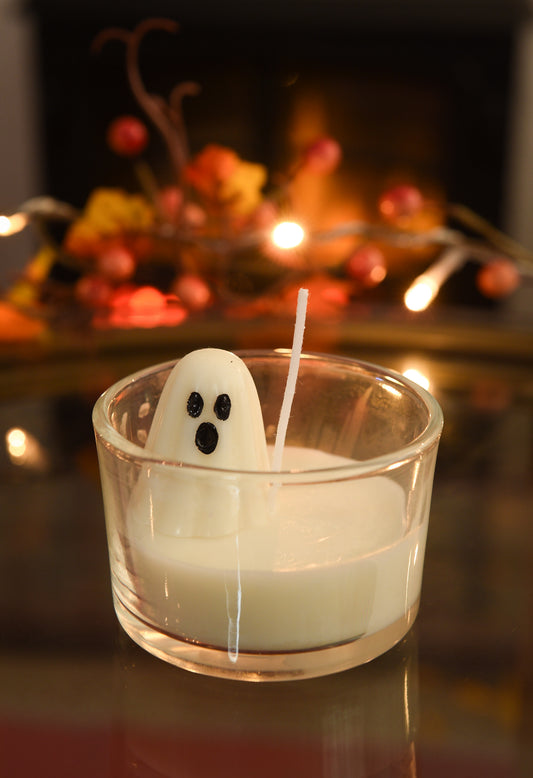 Trick or Treat Ghost Candle with Chocolate Hazelnut
