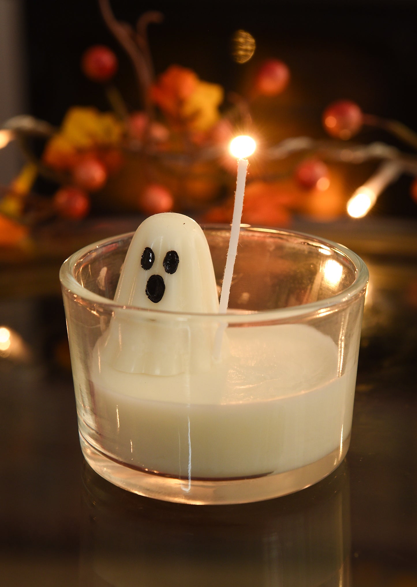 Trick or Treat Ghost Candle with Chocolate Hazelnut