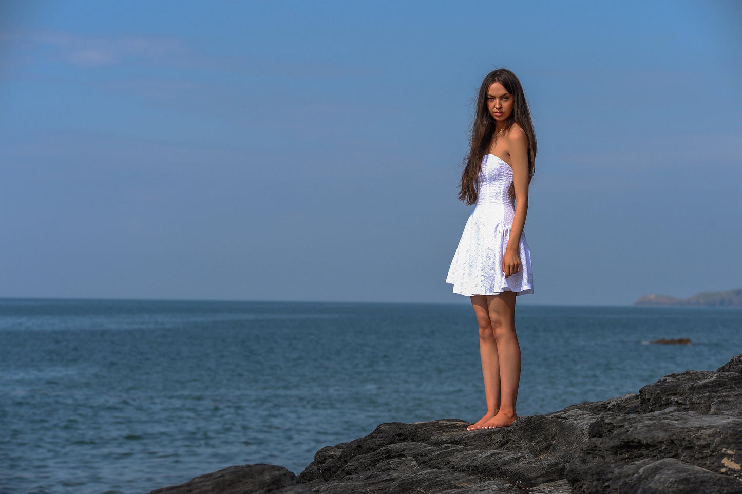 Muse White Broderie Mini Dress