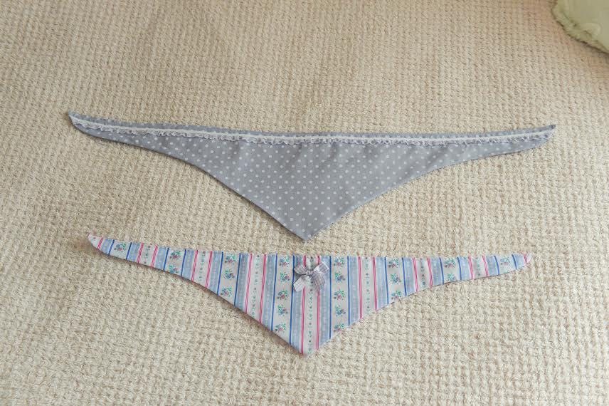 Lilac Purple Polka Dot Dog Scarf Neckerchief